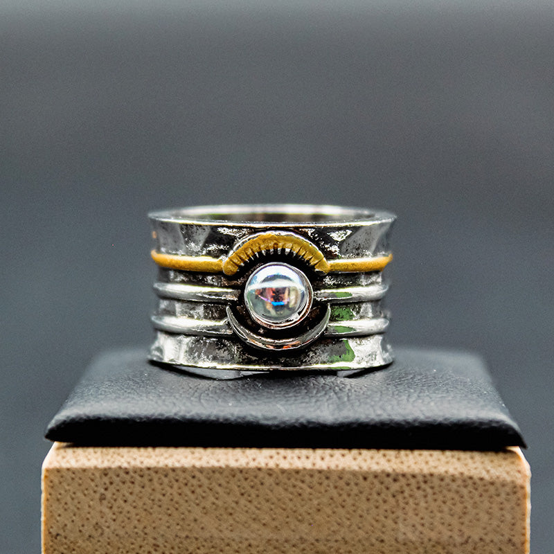 Bague acier inoxydable - CRISTAL