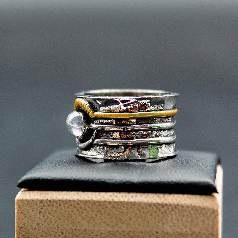 Bague acier inoxydable - CRISTAL