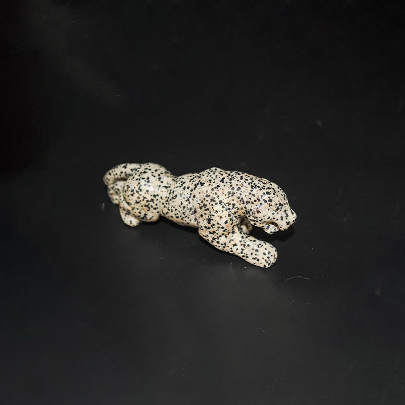 Animaux - LÉOPARD - JASPE DALMATIEN