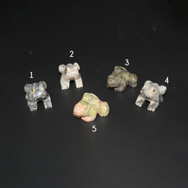 Animaux , unakite, jaspe - GRENOUILLE