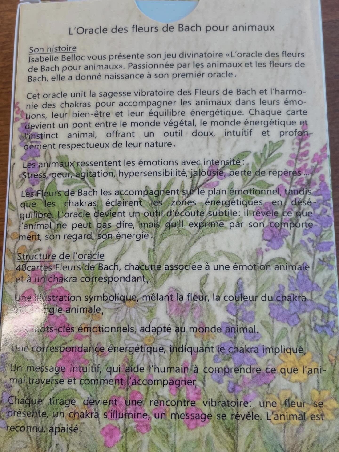 Oracle des fleurs de bach pour animaux