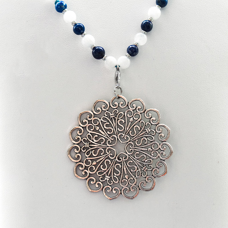 Collier - LAPIS LAZULLI et Pierre de Lune.