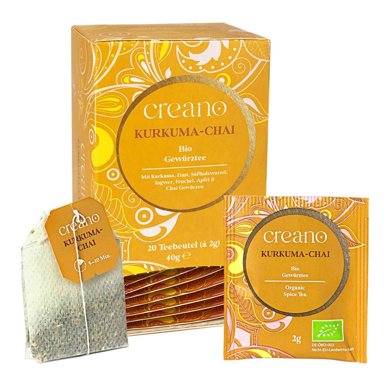 Sachet de thé biologique Turmeric Chai