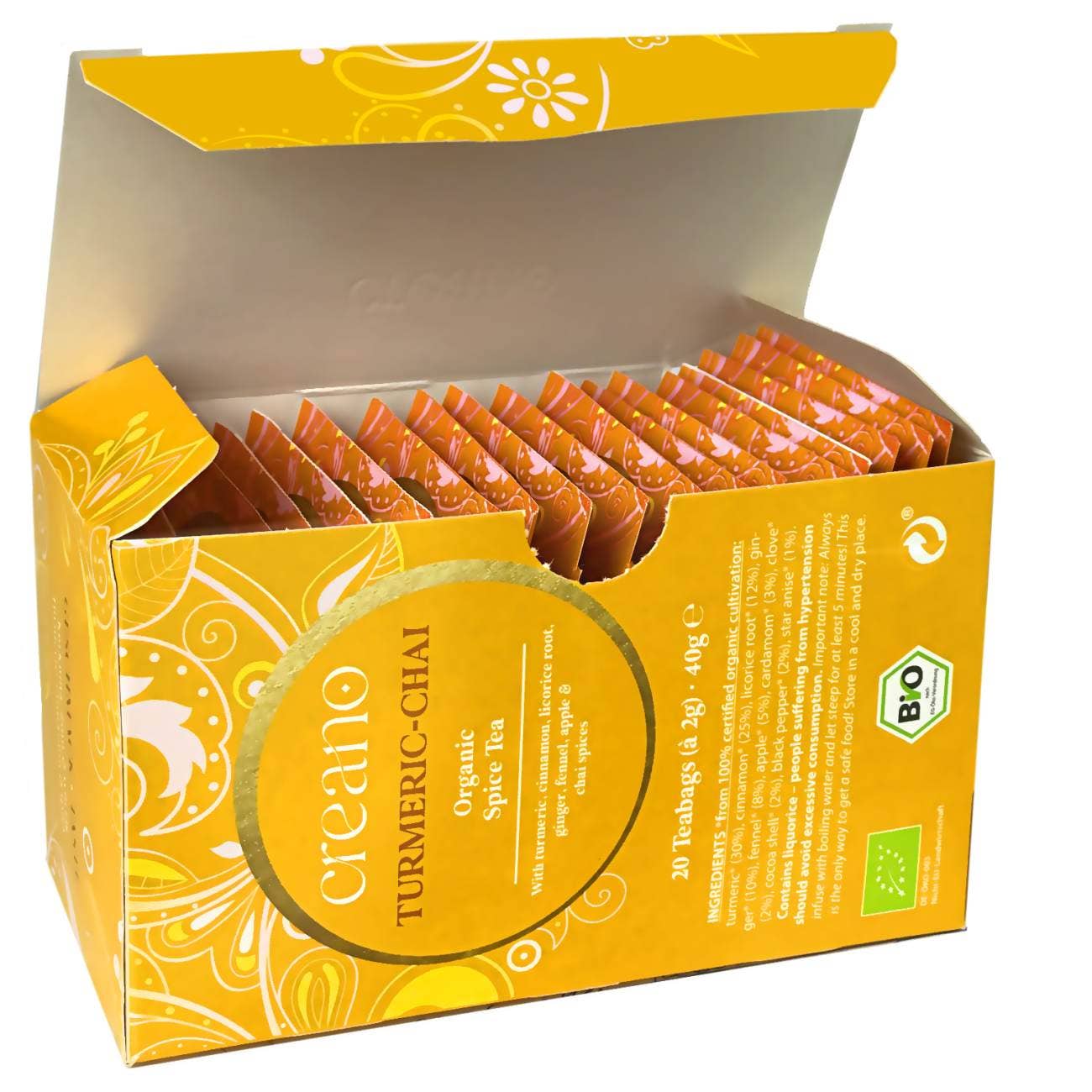 Sachet de thé biologique Turmeric Chai
