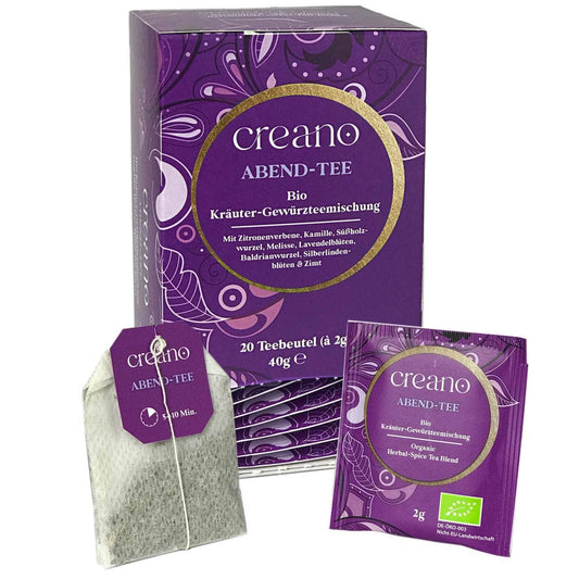 Sachet  thé biologique pour la soirée Creano