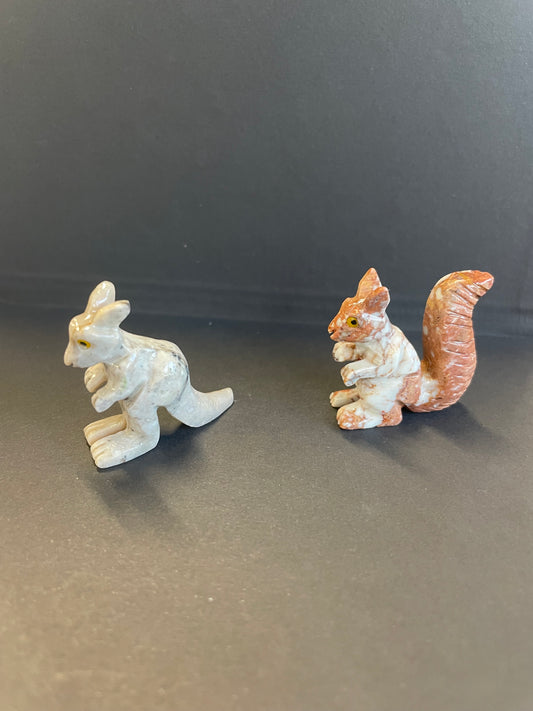 Animaux stéatite KANGOUROU