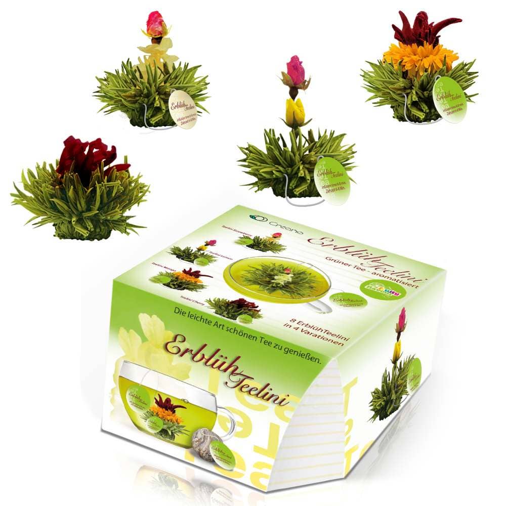 Creano « ErblühTeelini » 1 fleurs de thé en 4 variétés (thé vert)